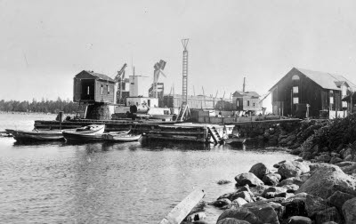 Laboratoriet, exteriörer, 1953. Forskningslaboratoriet 1945-