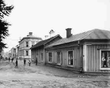 Norrmalms gamla bebyggelse. Norrmalmsgatan - Skolhusallén, Kvarteret Fiskaren. 1890, 1900, 1910